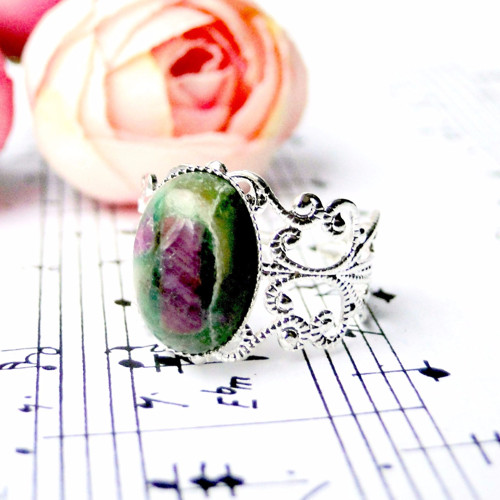 Romantic Ruby Zoisite/ Prsten s rubínem zoisitem — foto 3