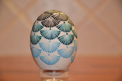 Kraslice kachní "OMBRÉ" - domodra — foto 3