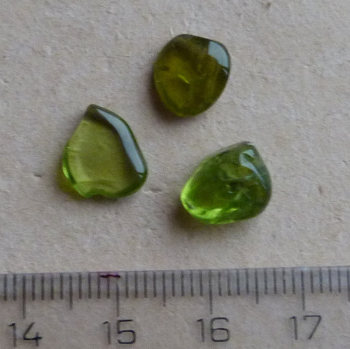 Peridot - olivín - 3 ks — foto 2