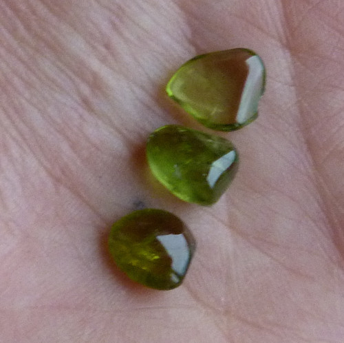 Peridot - olivín - 3 ks — foto 3