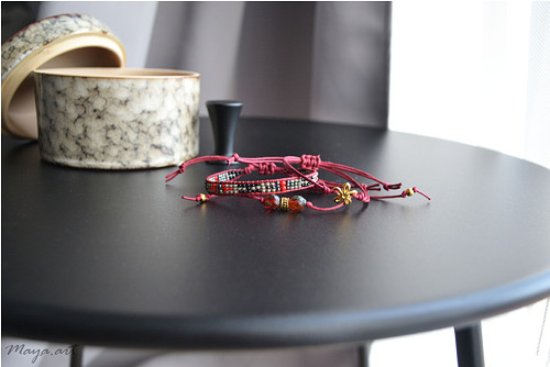 Červená sada náramků "SIMPLE BRACELET" — foto 2