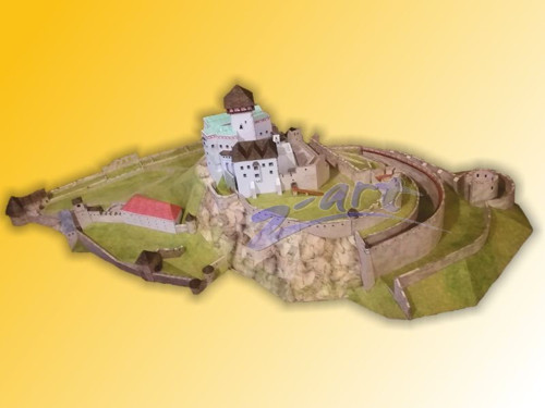 Papírový model - Trenčianský hrad — foto 2