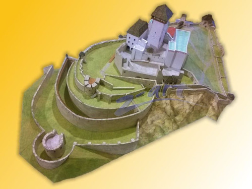 Papírový model - Trenčianský hrad — foto 3