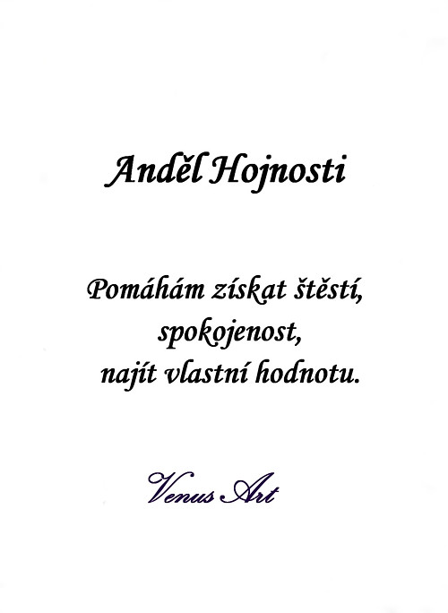 Kartička ANDĚL HOJNOSTI — foto 4