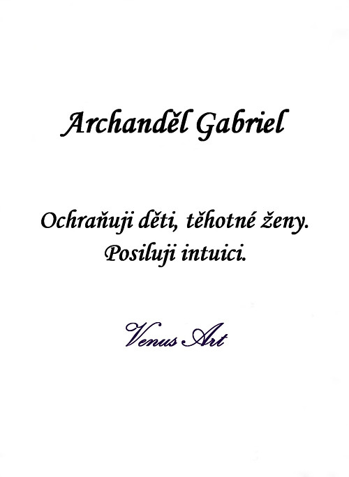 Kartička Archanděl Gabriel — foto 4