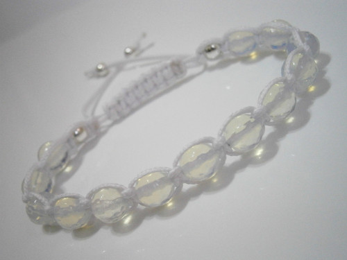 "Opalit" - minerálový náramek (macramé/shamballa) — foto 5