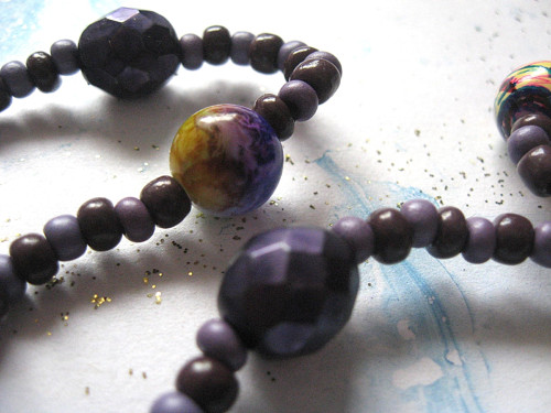 Korále návlek. Violeta. — foto 3