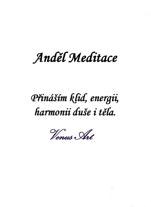Kartička ANDĚL MEDITACE — foto 4