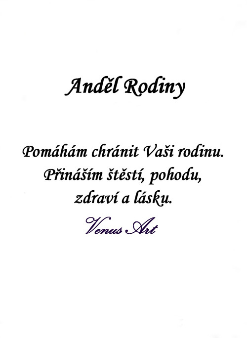 Kartička ANDĚL RODINY — foto 4