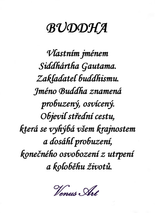 Kartička Buddha — foto 2