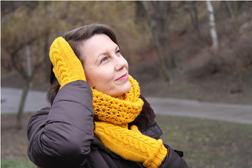 "Curry" palčáky dlouhé (Merino wool) — foto 5