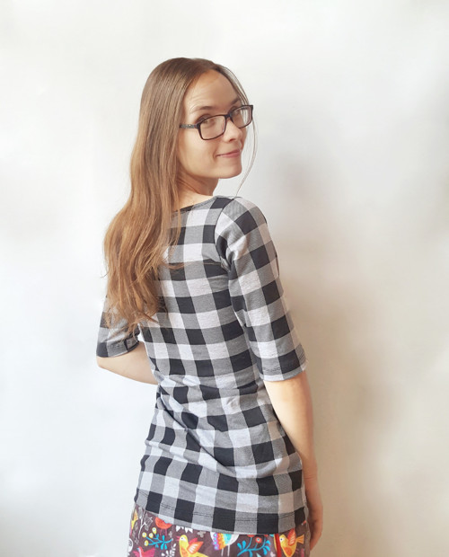 Triko kárované pro kojící mámy — foto 3