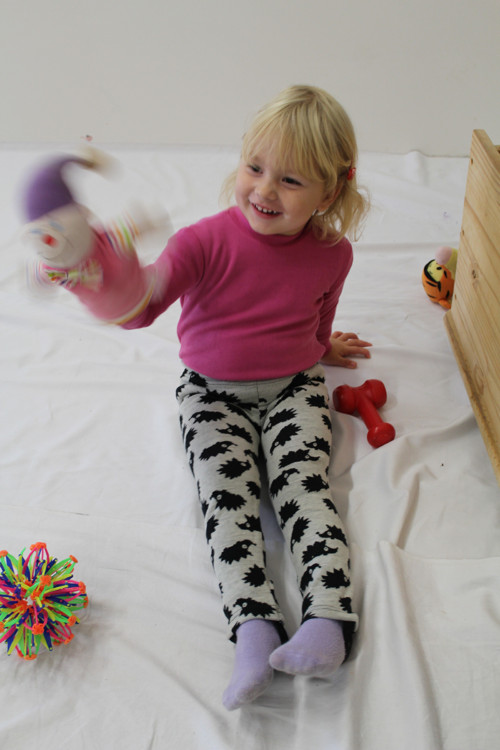 Rostoucí legíny, elasťáky - MERINO - 98-104cm — foto 5