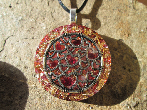 Orgonit ,, Talisman lásky " - růženín, granát — foto 2