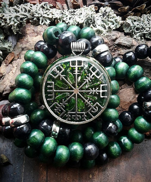 Orgonit Vikingský kompas s Chromdiopsidem — foto 2