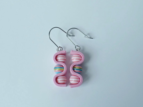 Náušnice gummy růžové — foto 2