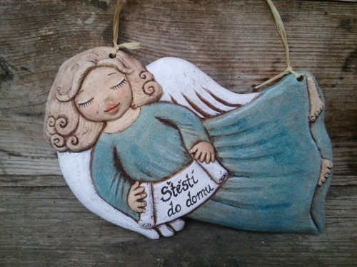 Andílek letící , reliéf — foto 2