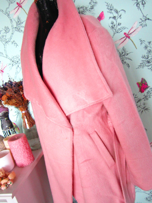Kabátek powder pink úchvatný — foto 4