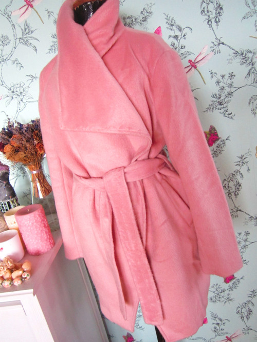 Kabátek powder pink úchvatný — foto 5