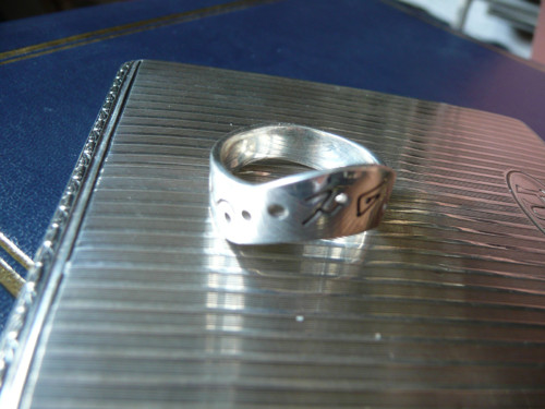 Neobvyklý Asymetrický Prsten - Ag 925 — foto 2
