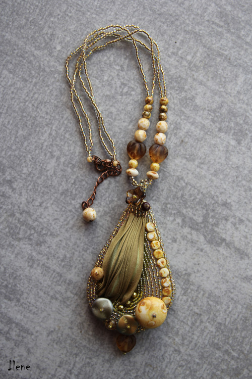 Shibori náhrdelník Savannah — foto 2