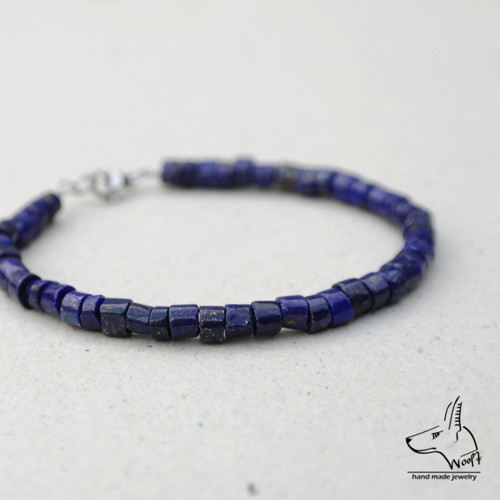 Lazhvard (lapis lazuli) - modrý náramek — foto 2