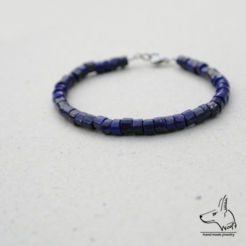 Lazhvard (lapis lazuli) - modrý náramek — foto 4