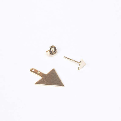 Náušnice "Triangle" 18k — foto 4