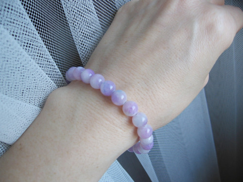 Lavender náramek • Jadeit • — foto 2