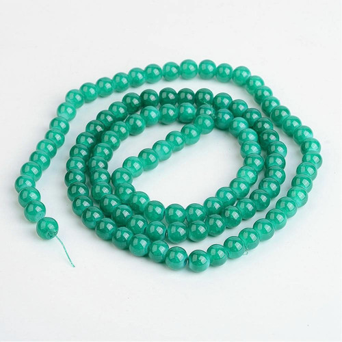 Imitace jadeit - práskané, zelené 8mm/20ks — foto 2