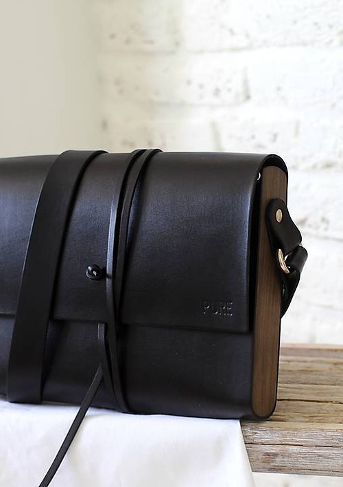 Kabelka na rameno MIDI BLACK — foto 3