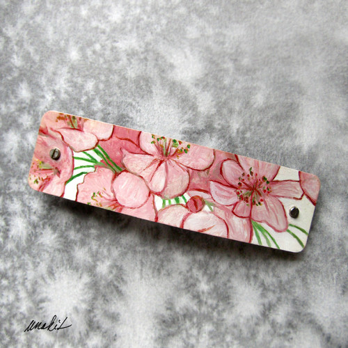 Malovaná spona "Sakura" — foto 2