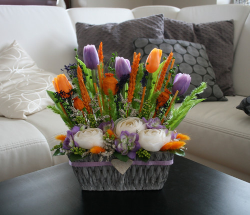 Ošatka s tulipány - na přání — foto 2