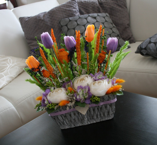 Ošatka s tulipány - na přání — foto 3