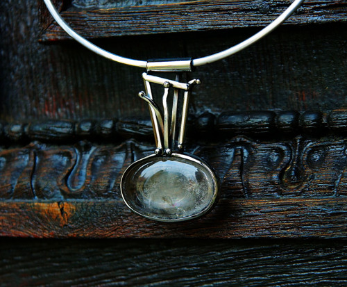 Nerezový náhrdelník .." Silver garden " — foto 3