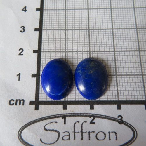 Lapis lazuli Extra, přírodní, pár č.2 — foto 2