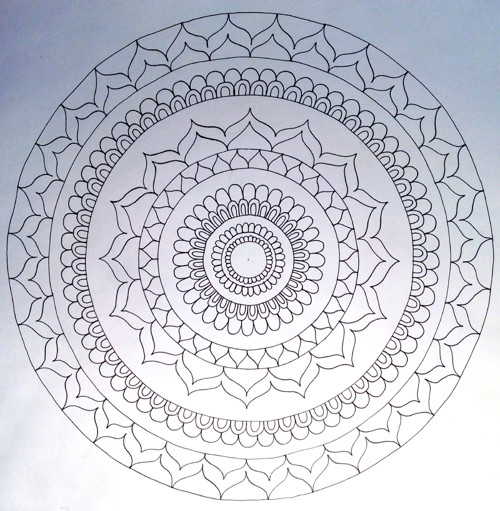 Mandala k vybarvení velká 14 — foto 2