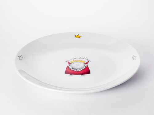 Porcelánový talíř mělký - Jsi král! — foto 2