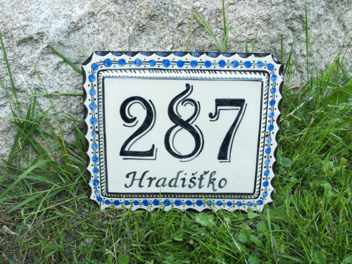 Domovní číslo - nebeský modré — foto 2
