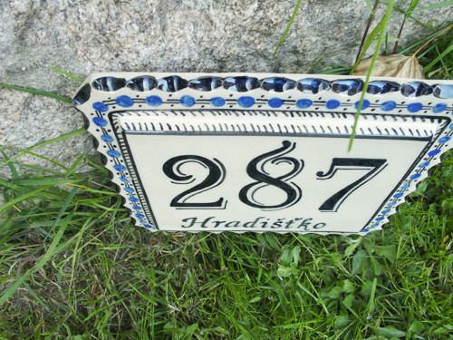 Domovní číslo - nebeský modré — foto 3
