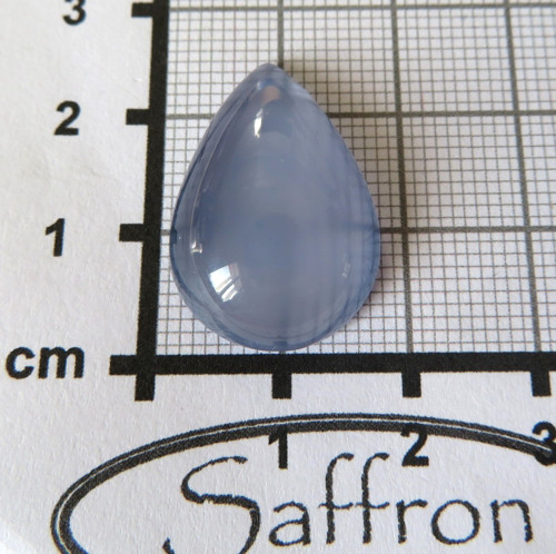 Extra modrý chalcedon Namibie, kabošon N1 — foto 2