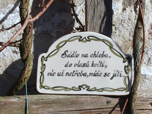 Keramická cedulka romantická - SKLADEM — foto 2