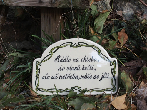 Keramická cedulka romantická - SKLADEM — foto 3