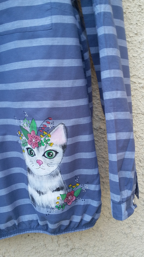 Micka v proužku, košile XXL — foto 6