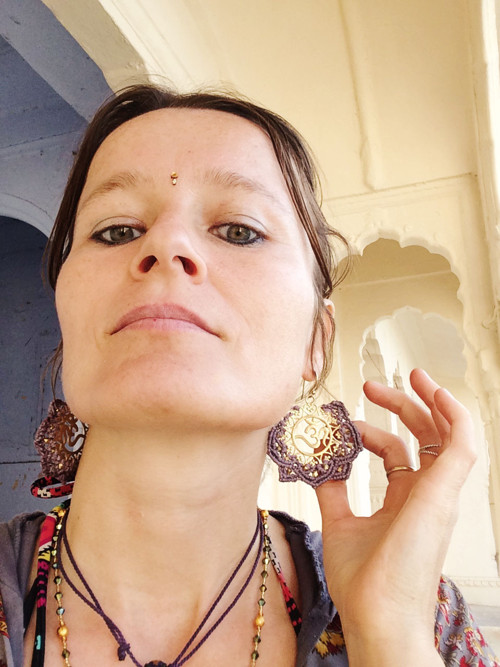 Om náušnice macrame — foto 2