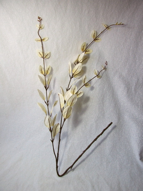 Větev s krémovými lístky, 95 cm — foto 2