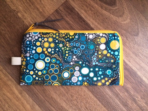 Obal na mobil - tyrkysovožluté bublinky — foto 3
