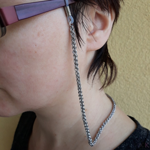 Chainmaille řetízek na brýle - na objednávku — foto 4