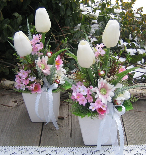 Jemné dekorace s tulipány — foto 3
