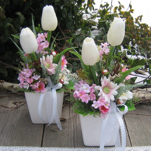 Jemné dekorace s tulipány — foto 4